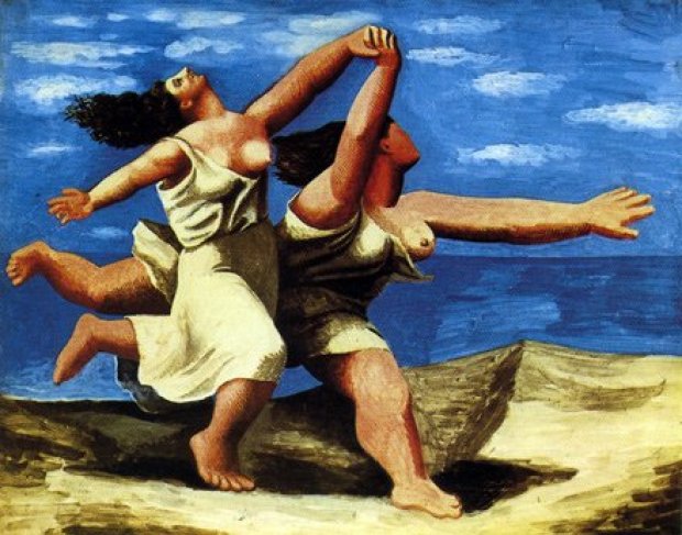 Due Donne Che Corrono Sulla Spiaggia Di Pablo Picasso